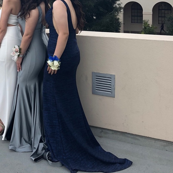 Jovani Prom dress size 6 Royal blue style 45811 - Picture 3 of 5